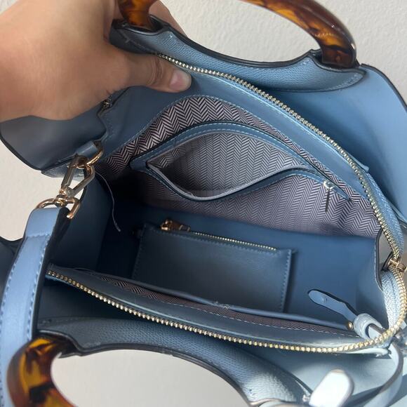 NEW Moda Luxe Maya Satchel in Light Blue - Picture 4 of 5